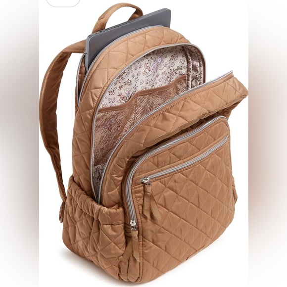 ✨NWT✨ Vera Bradley Meadowlark Tan Backpack - Picture 4 of 9